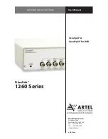 Preview for 1 page of Artel fiberlink 1260 series User Manual