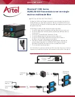 Preview for 1 page of Artel FiberLink 3350 Series Quick Start Manual