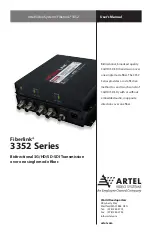 Artel Fiberlink 3352 Series User Manual preview