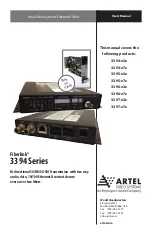 Artel Fiberlink 3394 Series User Manual preview