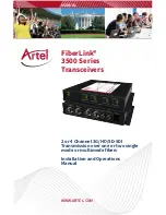 Preview for 1 page of Artel FiberLink 3516 Installation And Operation Manual