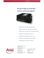 Предварительный просмотр 12 страницы Artel FiberLink 4160 Series Installation And Operation Manual