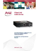 Preview for 1 page of Artel FiberLink 5100 Series Installation And Operaion Manual