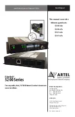 Preview for 24 page of Artel Fiberlink 5200 Series User Manual