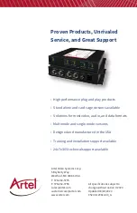 Preview for 12 page of Artel Fiberlink 7142 Series Installation And Operation Manual