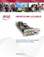 Artel InfinityLink ILC156D Installation And Operation Manual preview