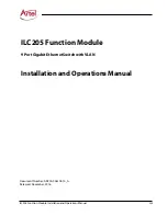 Preview for 3 page of Artel INFINITYLINK ILC205 Installation And Operation Manual