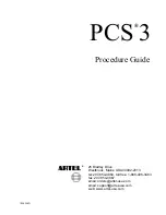 Artel PCS 2 Procedure Manual preview