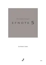 Artesia Pro Efnote 5 Quick Start Manual preview