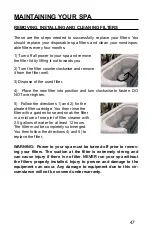 Preview for 53 page of Artesian Spas PLATINUM ELITE Owner'S Manual