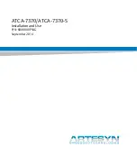 Preview for 1 page of Artesyn Embedded Technology ATCA-7370 Installation And Use Manual