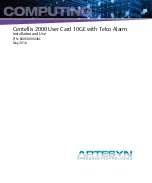 Artesyn Embedded Technology Centellis 2000 Series Installation And Use Manual preview