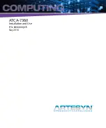 Artesyn ATCA-7360 Installation And Use Manual preview