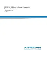 Предварительный просмотр 1 страницы Artesyn MVME5100 Programmer'S Reference Manual