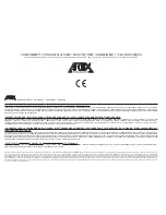 Предварительный просмотр 2 страницы ARTEX A/E 155 Operating Instructions Manual