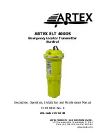 ARTEX ELT 4000S Description, Operation, Installation And Maintenance Manual preview