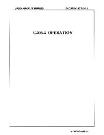 Preview for 20 page of ARTEX G406-4 Description, Operation, Installation And Maintenance Manual