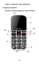 Предварительный просмотр 12 страницы Artfone CS188 Manual