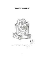 ArtFox BEAM 7R Manual preview