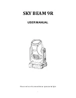 ArtFox SKY BEAM 9R User Manual preview