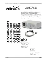 Arthrex AR-3200-0001T Instructions For Use Manual предпросмотр