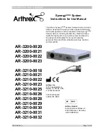 Предварительный просмотр 1 страницы Arthrex AR-3200-0020 Instructions For Use Manual