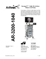 Arthrex AR-3200-1040 Manual preview