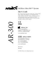 Arthrex DrillSaw Mini 300 System User Manual preview