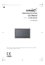 Preview for 1 page of Arthrex EJ-MLA26UA Operating Instructions Manual