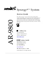 Arthrex SynergyRF AR-9800 Service Manual preview