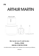 Preview for 1 page of ARTHUR MARTIN AMH22 Instruction Manual