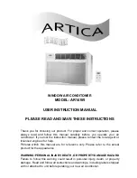 Предварительный просмотр 1 страницы Artica AR12WI User Instruction Manual