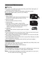 Preview for 16 page of Artica AR12WI User Instruction Manual