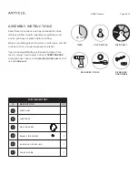 Preview for 2 page of Article ARDEO Sconce Assembly Instructions