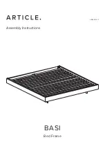 Предварительный просмотр 1 страницы Article BASI SKU11573 Assembly Instructions Manual