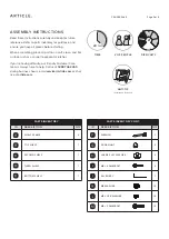 Предварительный просмотр 2 страницы Article CALIPER SKU3448 Assembly Instructions Manual