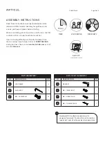 Предварительный просмотр 2 страницы Article CULLA Assembly Instructions