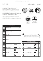 Предварительный просмотр 2 страницы Article FANTOL Series Assembly Instructions Manual