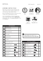 Предварительный просмотр 2 страницы Article FANTOL Assembly Instructions Manual