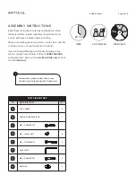 Предварительный просмотр 2 страницы Article KEMPEL Assembly Instructions