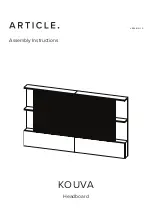 Предварительный просмотр 1 страницы Article KOUVA Assembly Instructions Manual