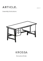 Article KROSSA 19375 Assembly Instructions Manual предпросмотр