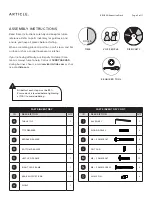 Предварительный просмотр 2 страницы Article KROSSA 19375 Assembly Instructions Manual