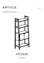 Article KROSSA Assembly Instructions предпросмотр