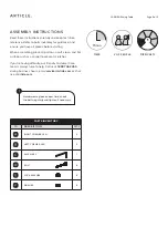 Предварительный просмотр 2 страницы Article LAGORA SKU15580 Assembly Instructions