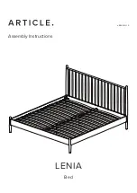 Предварительный просмотр 1 страницы Article LENIA 12923 Assembly Instructions Manual