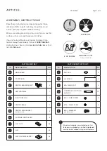 Предварительный просмотр 2 страницы Article LENIA 12923 Assembly Instructions Manual