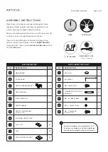 Preview for 2 page of Article LENIA 15354 Assembly Instructions Manual