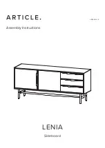 Предварительный просмотр 1 страницы Article LENIA SKU14429 Assembly Instructions Manual