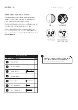 Предварительный просмотр 2 страницы Article LENIA SKU15229 Assembly Instructions Manual